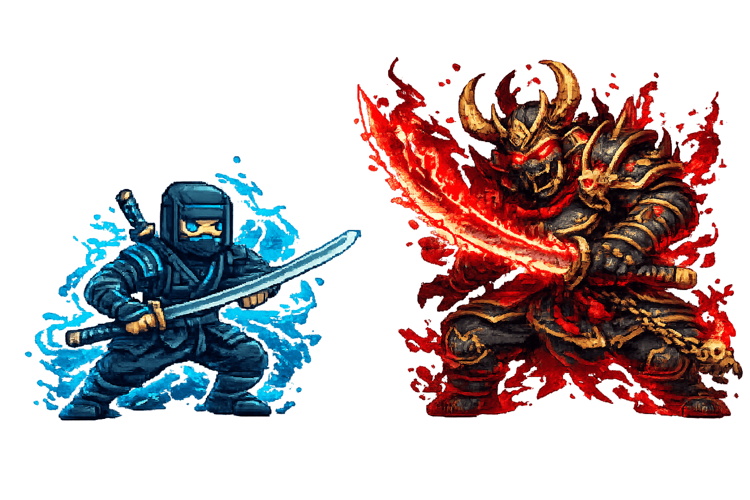 NinjaScroll — ninja faces the demon boss